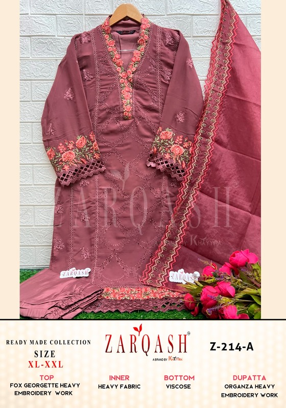 Zarqash Super Embroidery Salwar Kameez Catalog collection 1