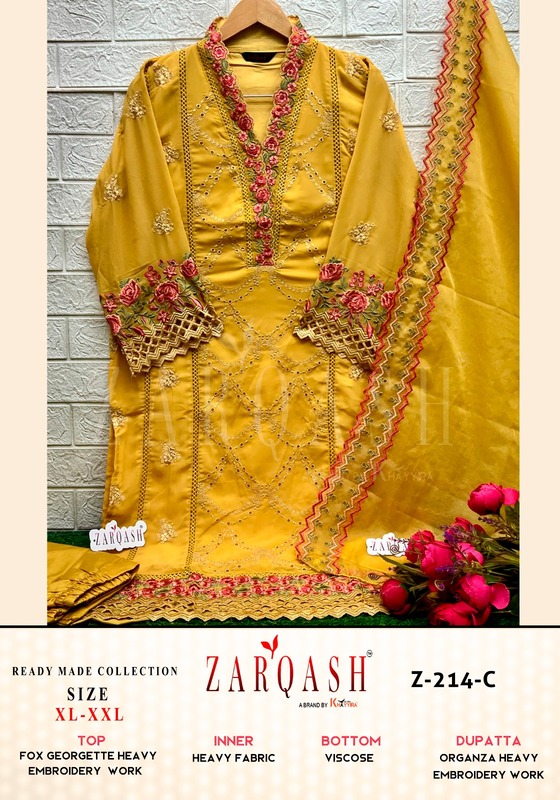 Zarqash Super Embroidery Salwar Kameez Catalog collection 3