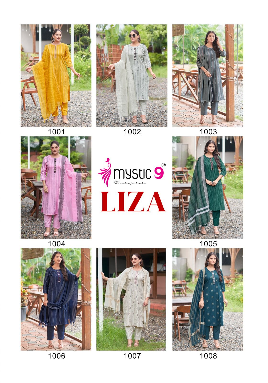 Mystic 9 Liza Vol 1 Cotton Salwar Kameez Catalog collection 14