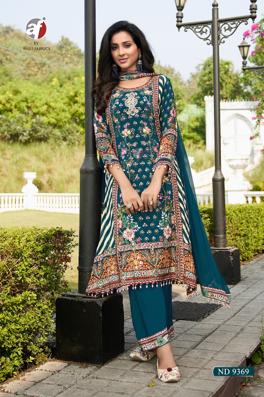 Anju Fabrics New Launch Designer Salwar Suits Catalog collection 2