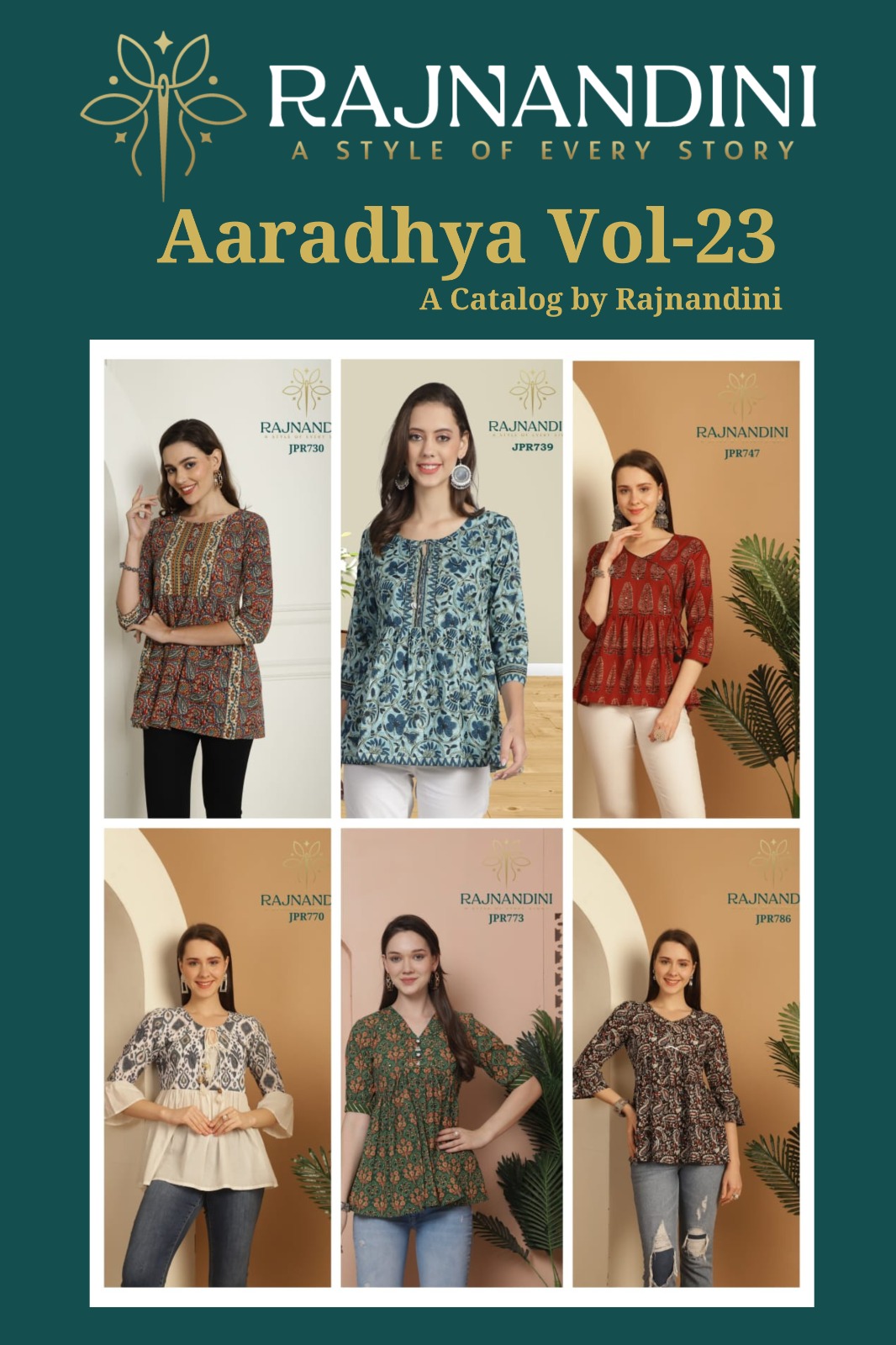 Rajnandini Aaradhya Vol 23 Ladies Tops Catalog collection 6