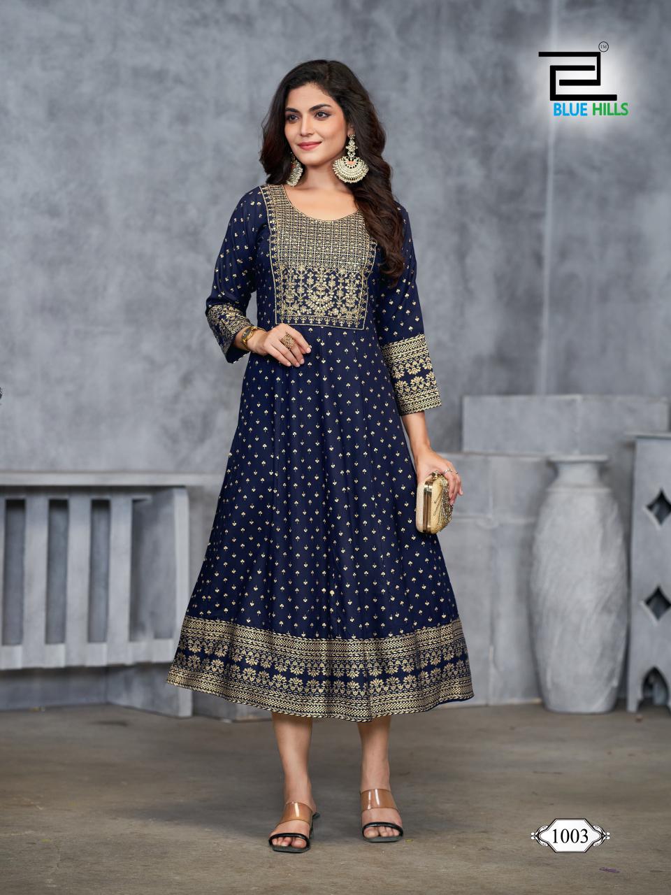 Blue Hills Womaniya Plus Vol 1 One Piece Dress Catalog collection 6