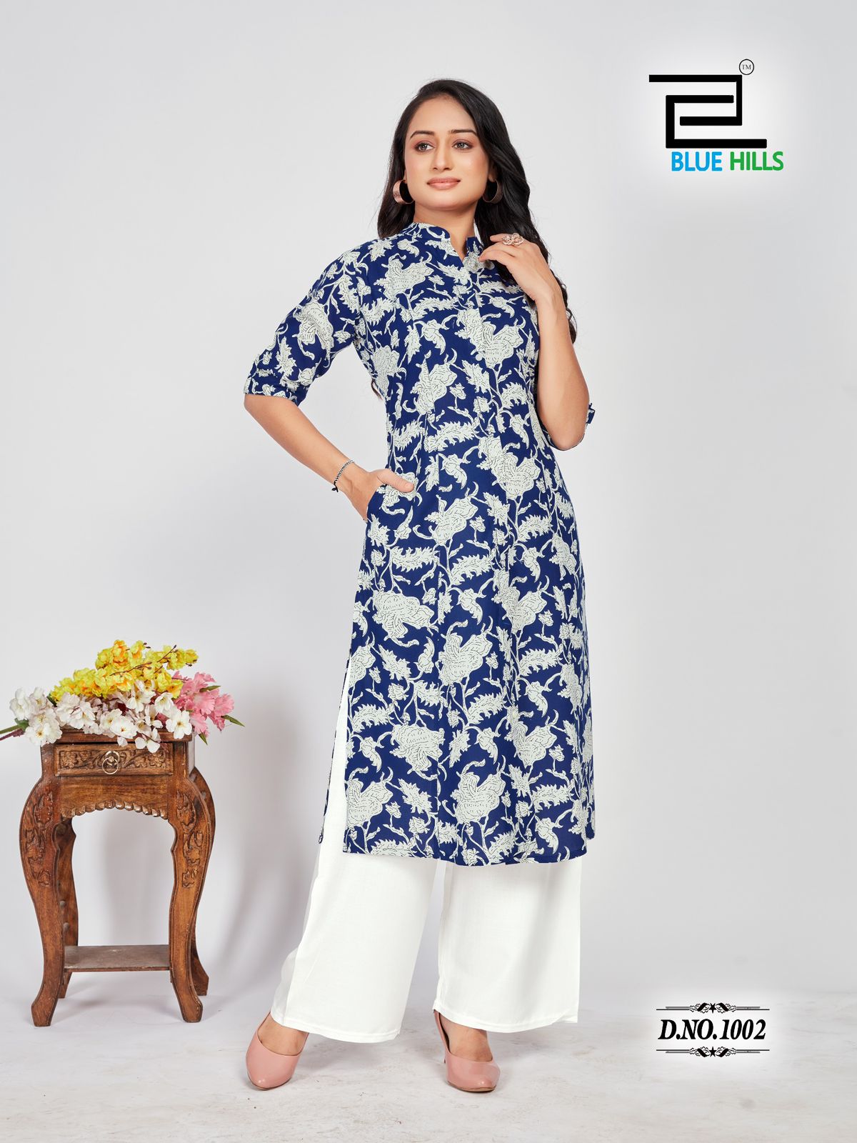 Blue Hills Maher Rayon Kurti Catalog collection 1