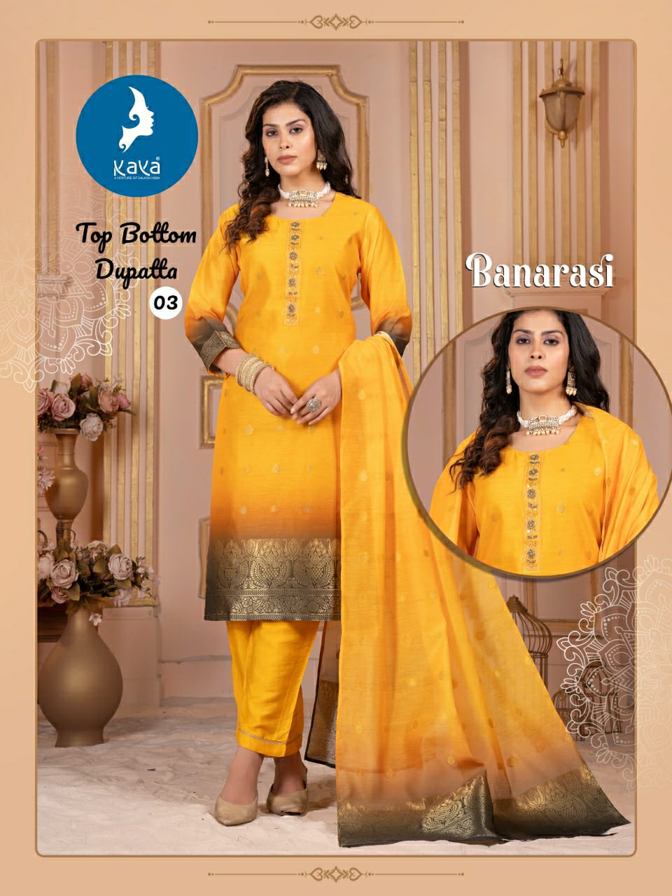 Kaya Kurti Banarasi Readymade Dress Catalog collection 4