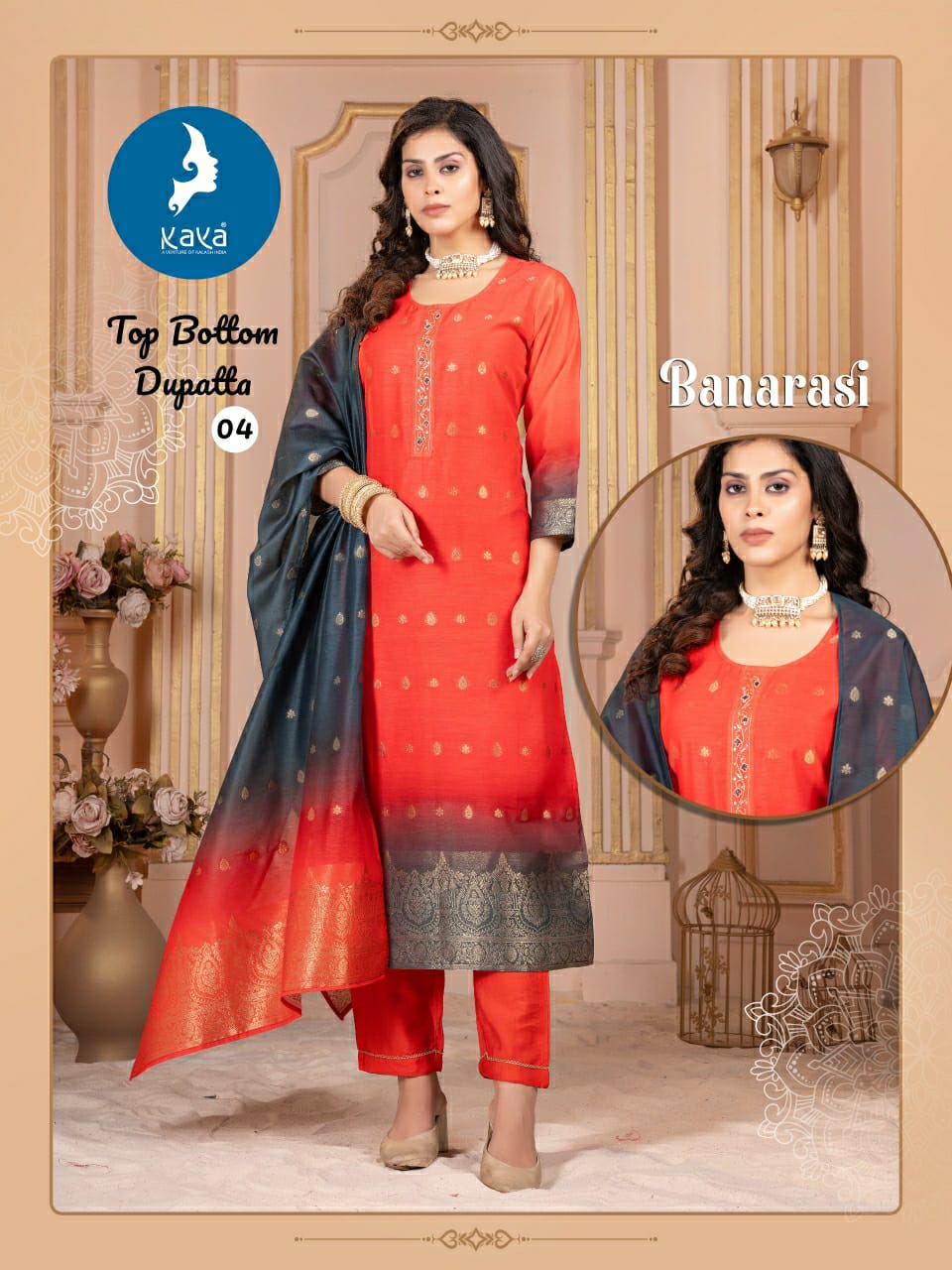 Kaya Kurti Banarasi Readymade Dress Catalog collection 6