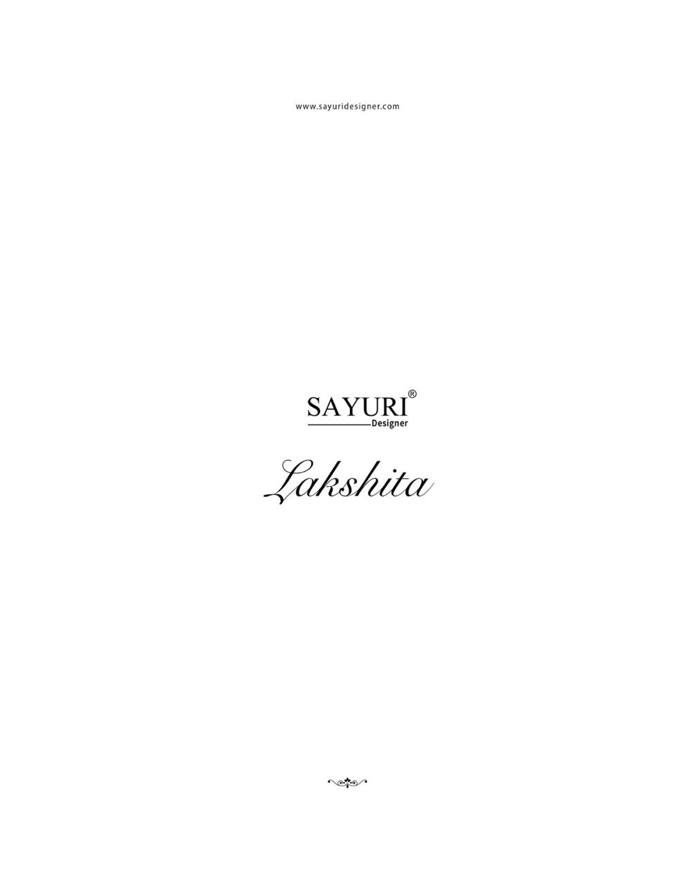 Sayuri Designer Lakshita Designer Salwar Suits Catalog collection 9