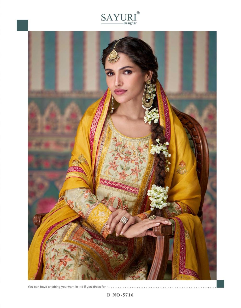 Sayuri Designer Kasturi Embroidery Salwar Kameez Catalog collection 8