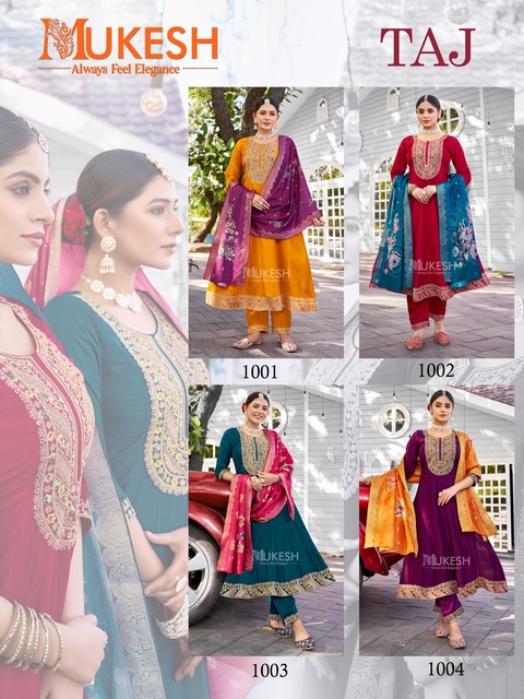 Mukesh Taj Anarkali suits Catalog collection 13