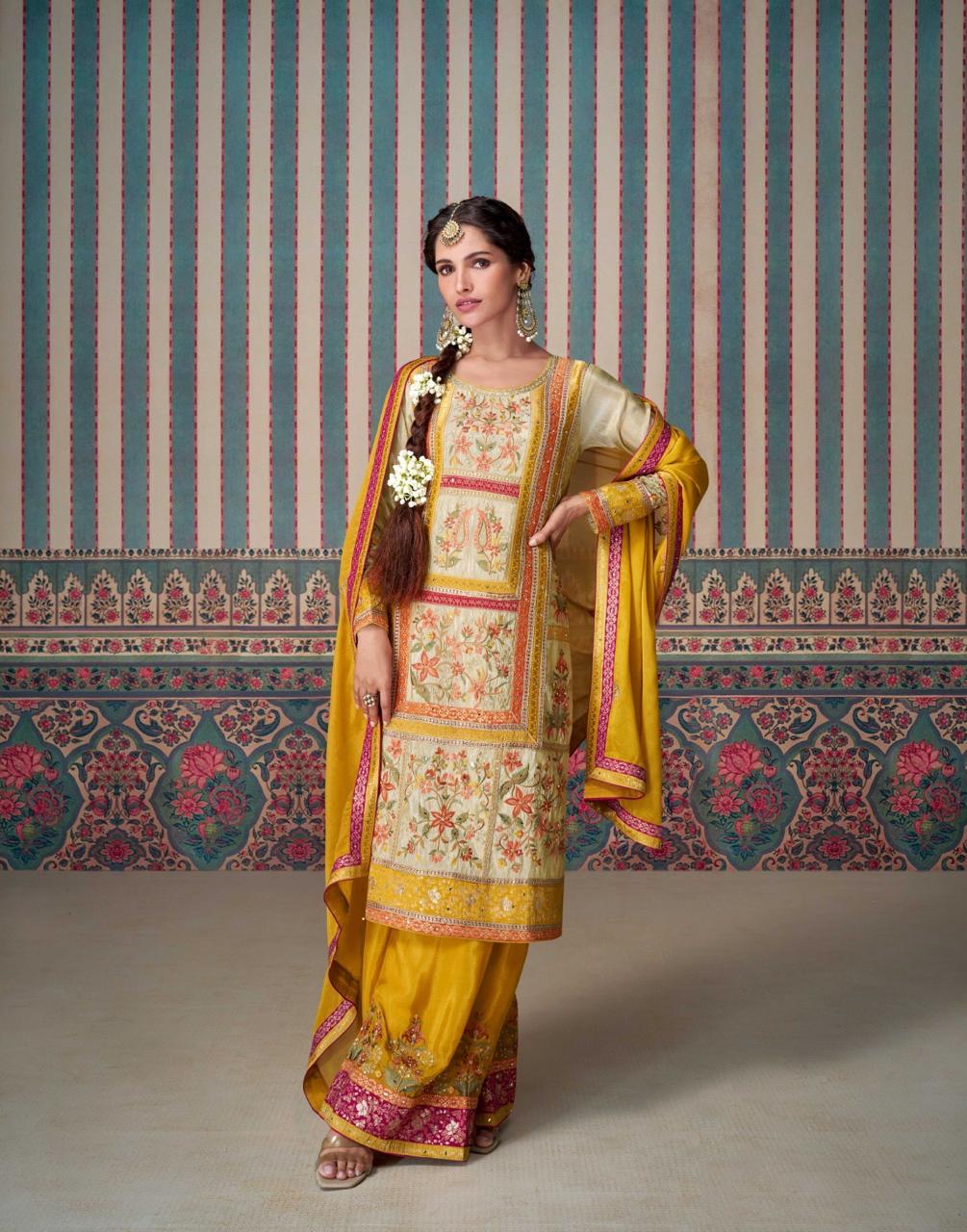 Sayuri Designer Kasturi Embroidery Salwar Kameez Catalog collection 6