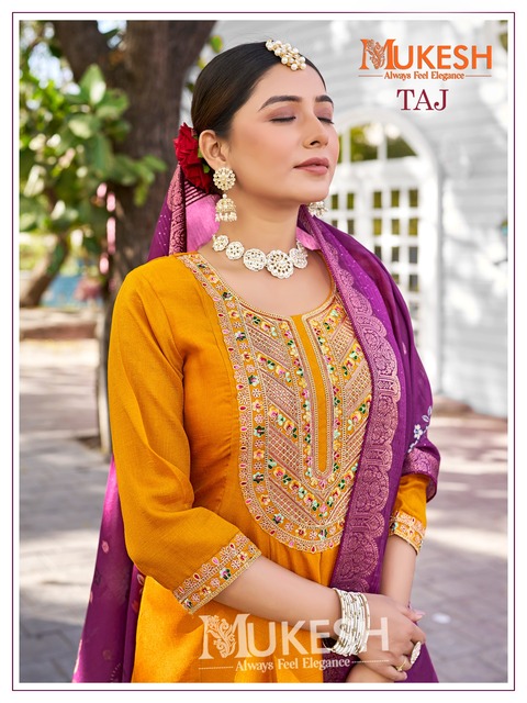 Mukesh Taj Anarkali suits Catalog collection 9