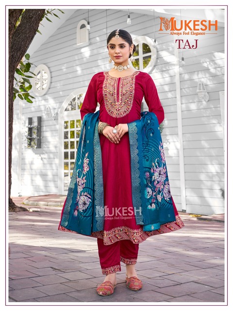 Mukesh Taj Anarkali suits Catalog collection 10