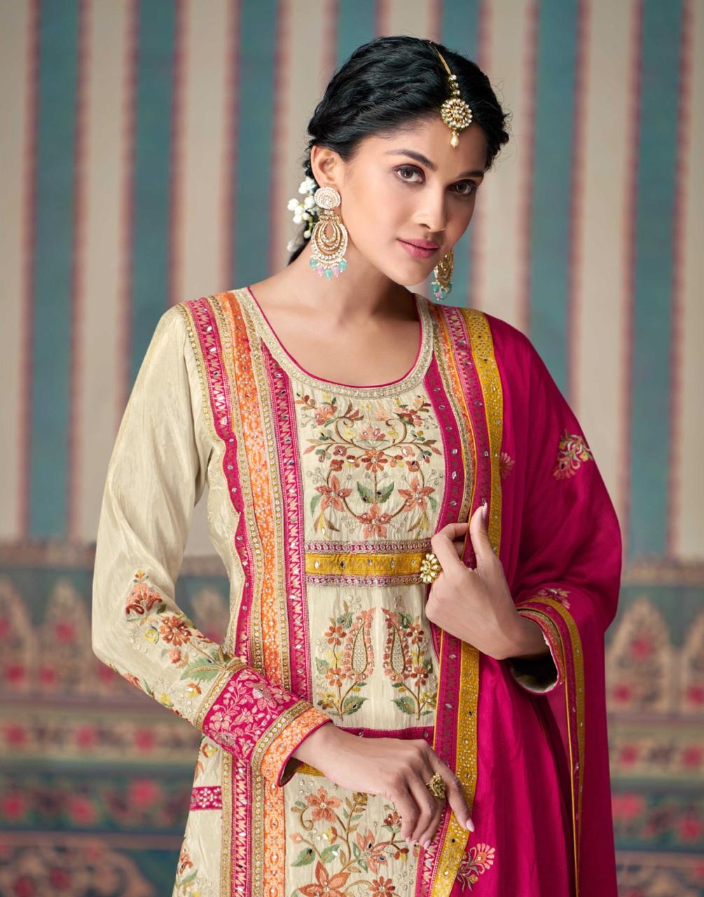 Sayuri Designer Kasturi Embroidery Salwar Kameez Catalog collection 5