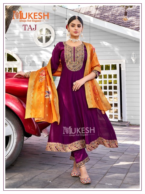 Mukesh Taj Anarkali suits Catalog collection 1