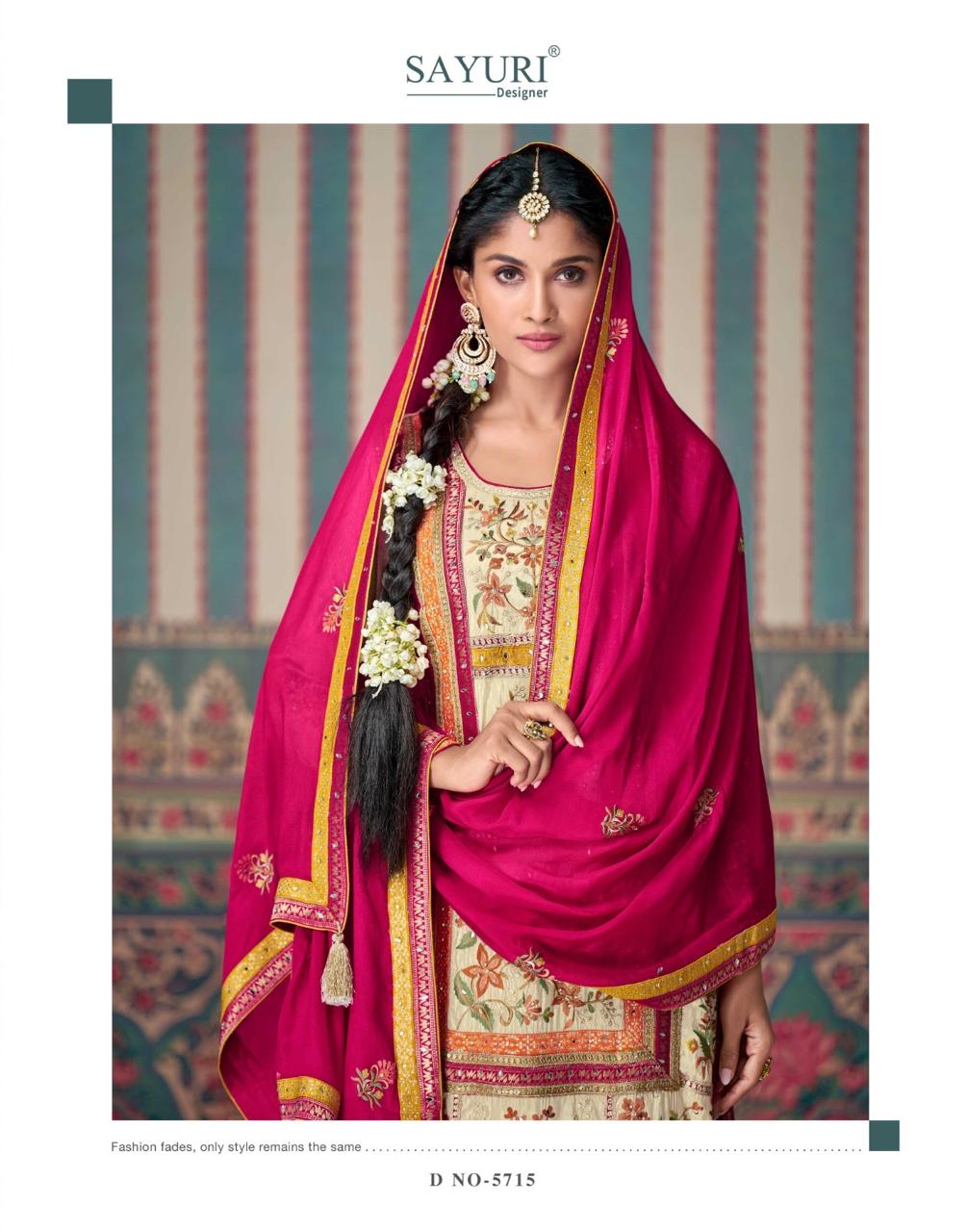 Sayuri Designer Kasturi Embroidery Salwar Kameez Catalog collection 1