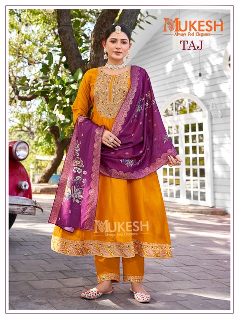 Mukesh Taj Anarkali suits Catalog collection 8