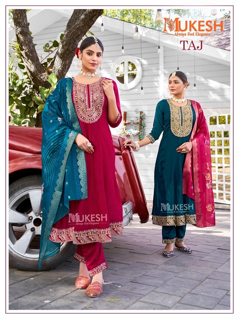 Mukesh Taj Anarkali suits Catalog collection 5