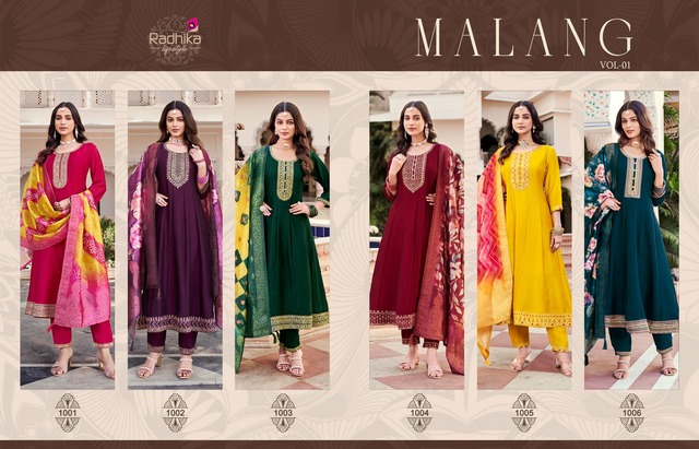 Radhika Lifestyle Malang Vol 1 Salwar Kameez Catalog collection 12