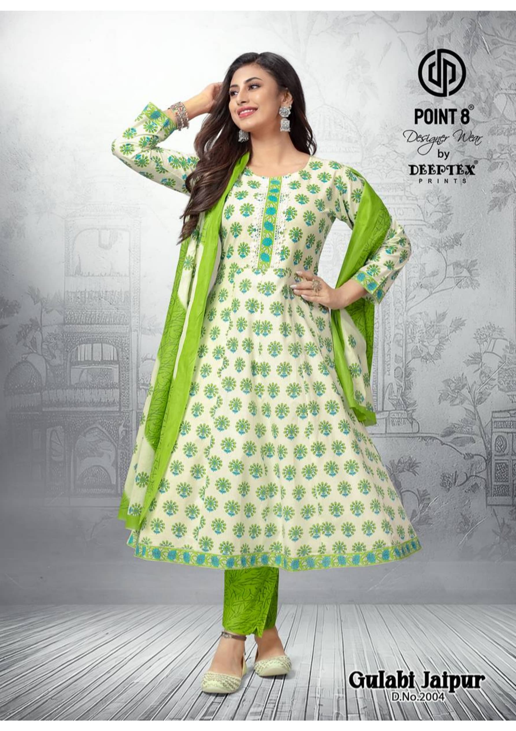 Deeptex Point 8 Gulabi Jaipur Printed Salwar Kameez Catalog collection 7