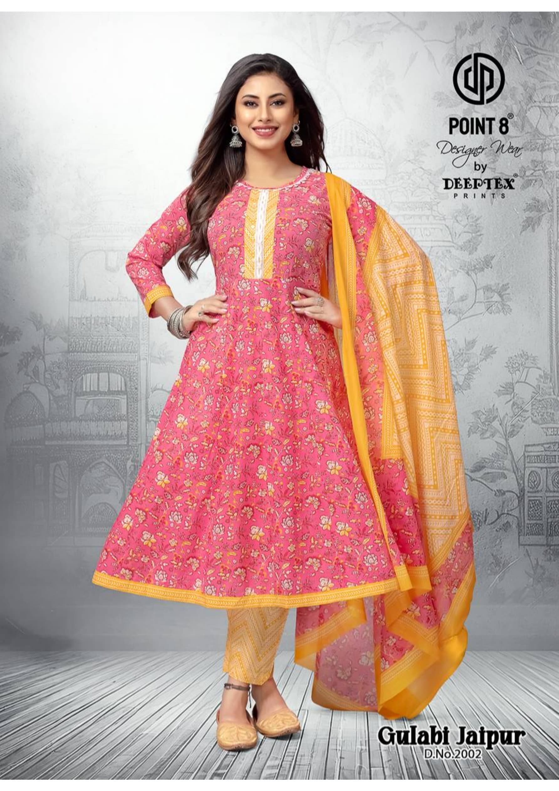 Deeptex Point 8 Gulabi Jaipur Printed Salwar Kameez Catalog collection 5