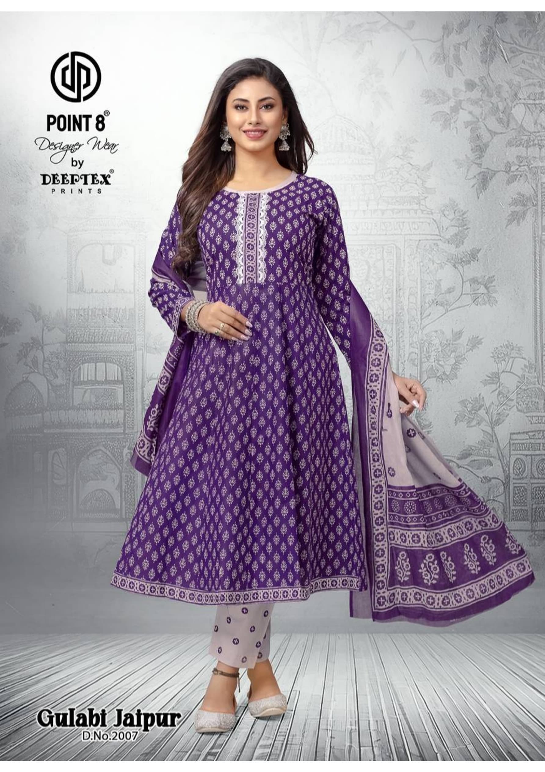 Deeptex Point 8 Gulabi Jaipur Printed Salwar Kameez Catalog collection 2