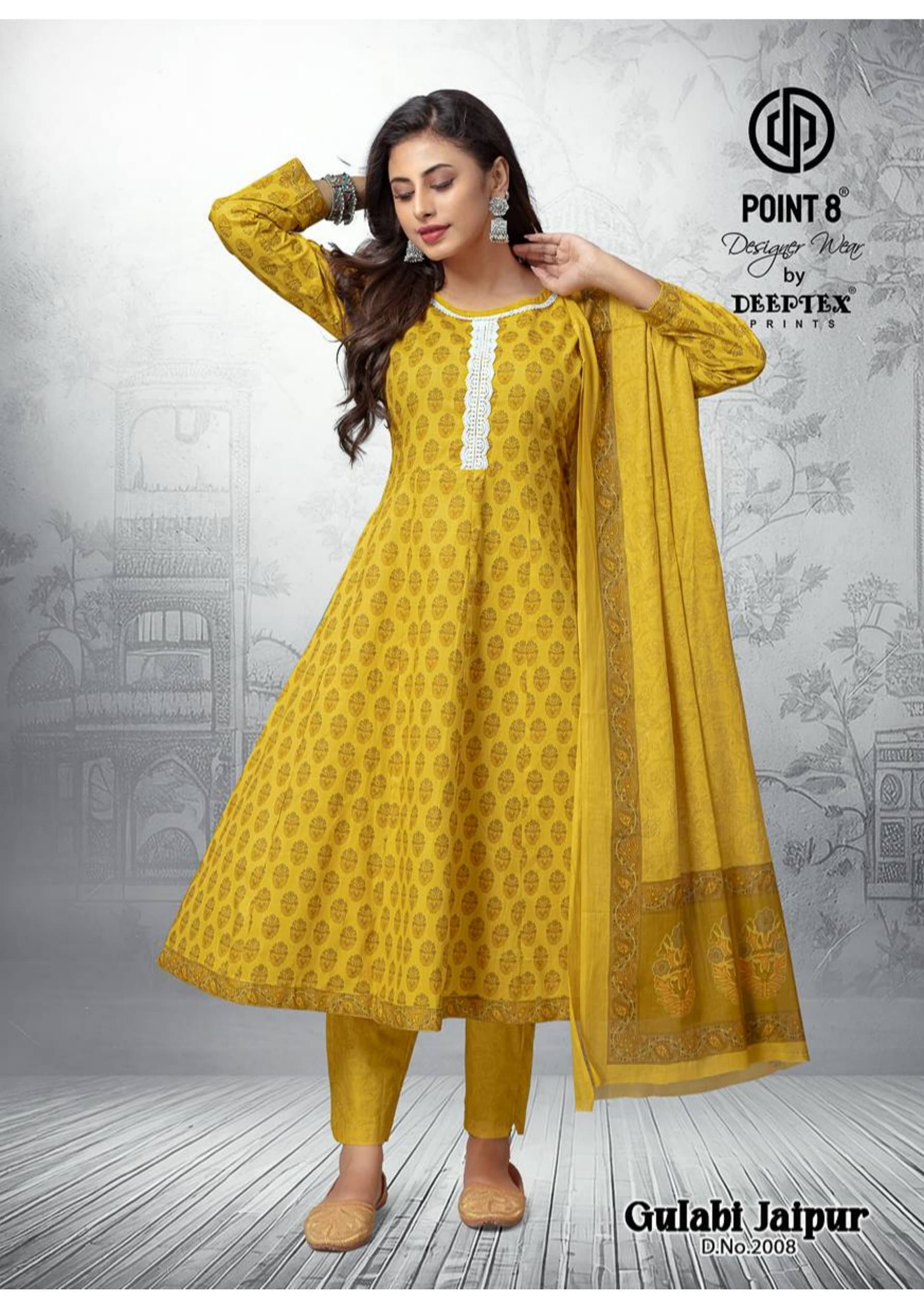 Deeptex Point 8 Gulabi Jaipur Printed Salwar Kameez Catalog collection 1