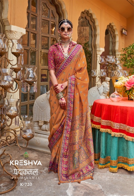 Kreshva Padmakamal Wholesale Sarees Catalog collection 5