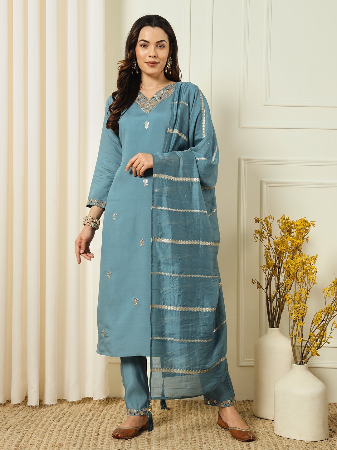 Reevika Roman Embroidery Salwar Kameez Catalog collection 1