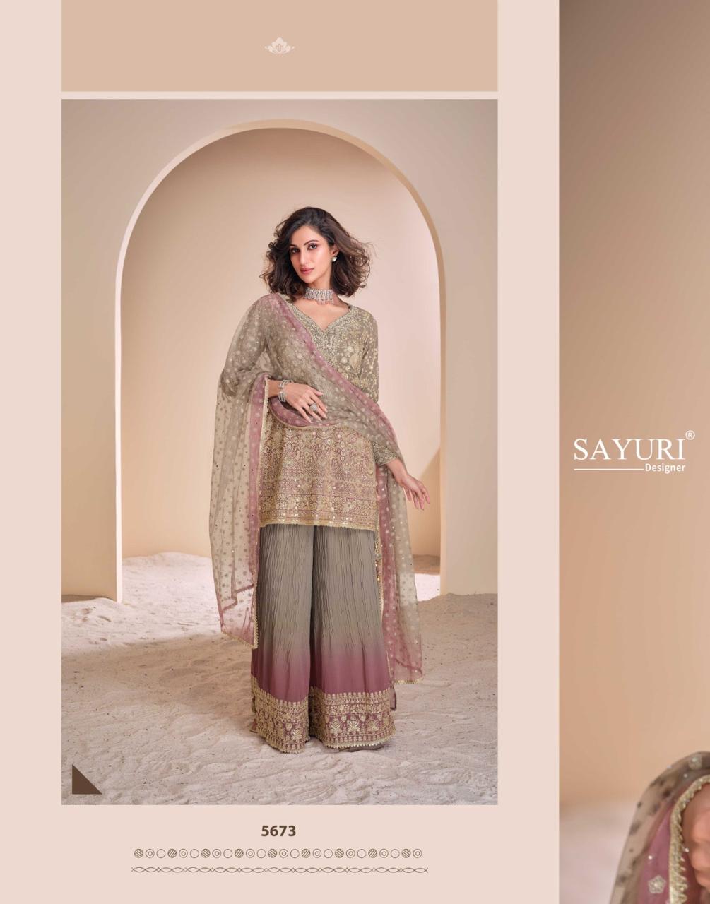 Sayuri Designer Aayna Embroidery Salwar Kameez Catalog collection 11