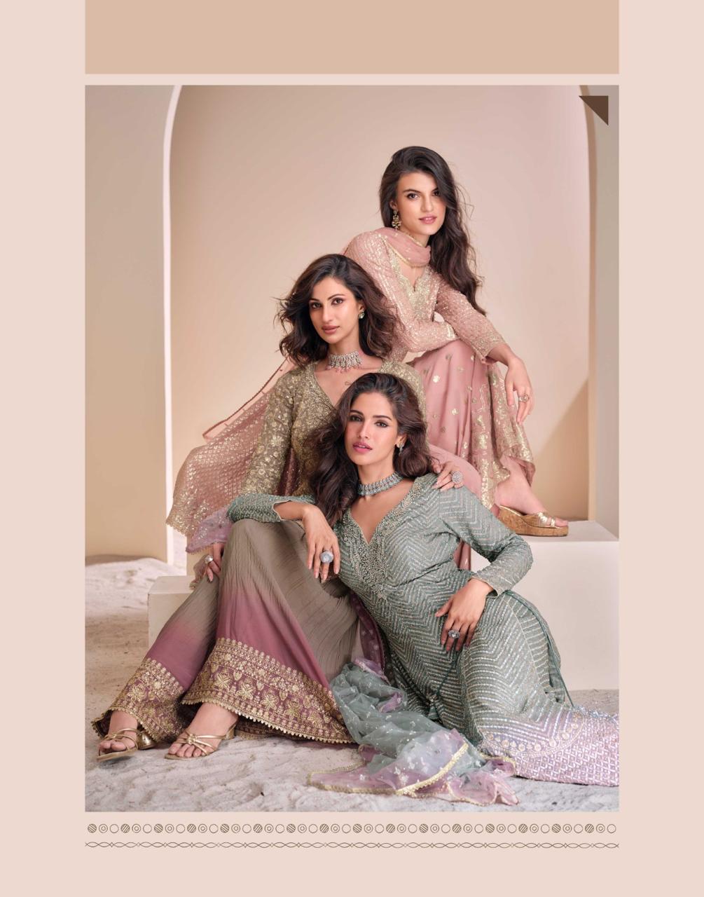 Sayuri Designer Aayna Embroidery Salwar Kameez Catalog collection 3