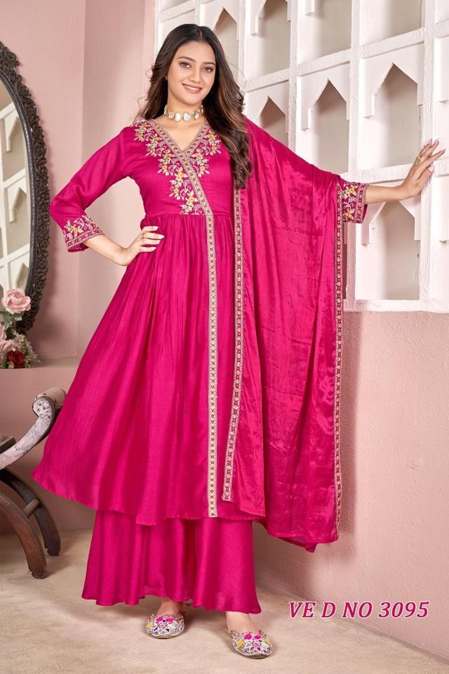 Ladies Flavour Super Embroidery Salwar Kameez Size Set collection 4