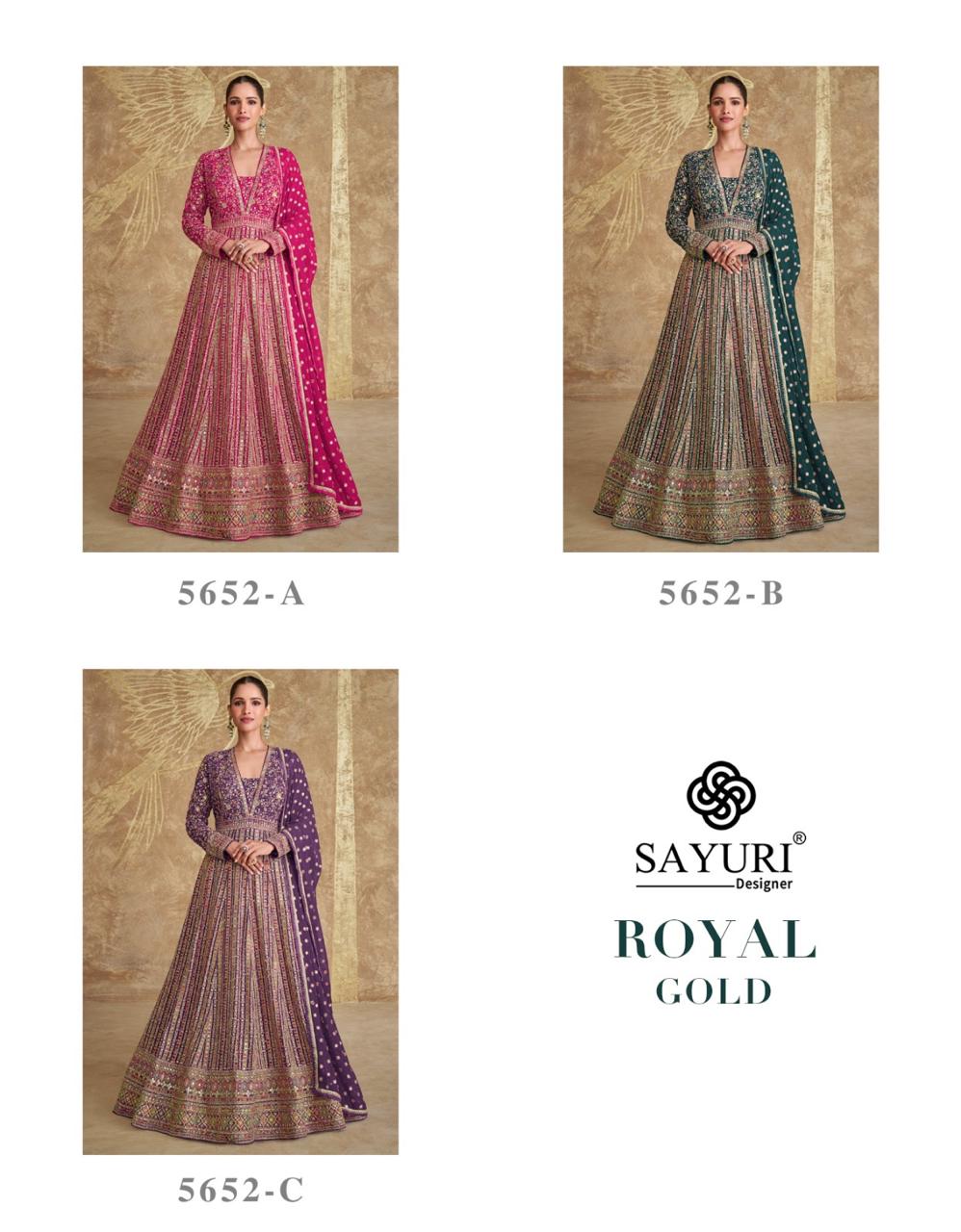 Sayuri Designer Royal Gold Designer Salwar Suits Catalog collection 2