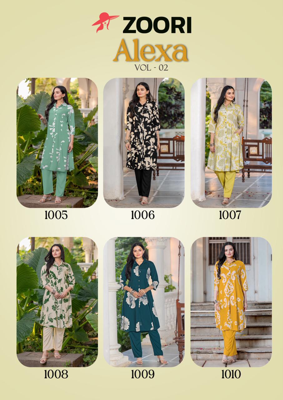 Zoori Alexa Vol 2 Kurtis With Bottom Catalog collection 10