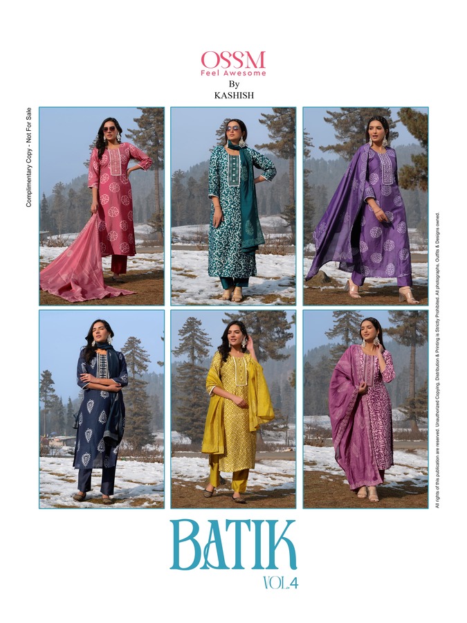 Ossm Batik Vol 4 Printed Salwar Kameez Catalog collection 7