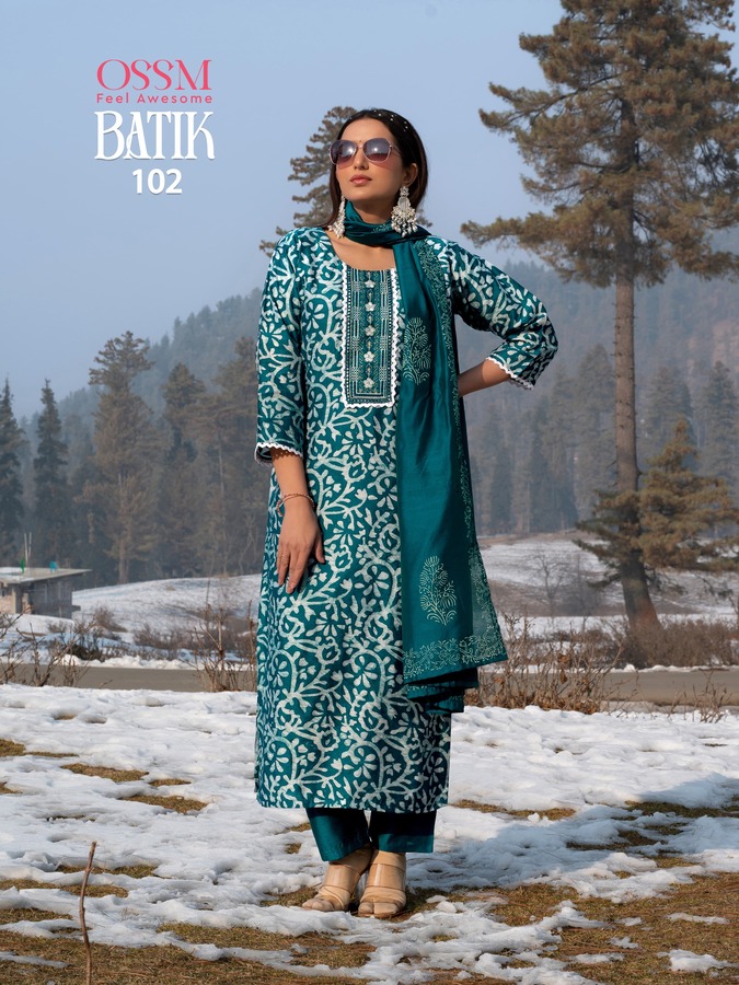 Ossm Batik Vol 4 Printed Salwar Kameez Catalog collection 5