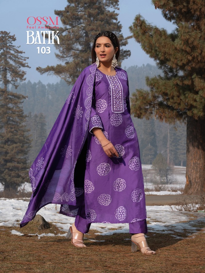 Ossm Batik Vol 4 Printed Salwar Kameez Catalog collection 4