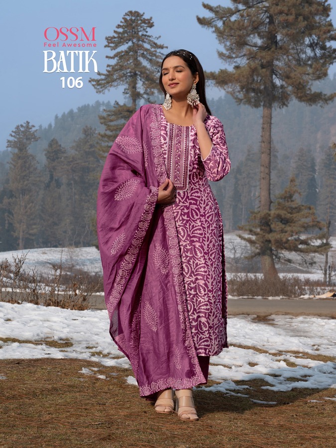 Ossm Batik Vol 4 Printed Salwar Kameez Catalog collection 1