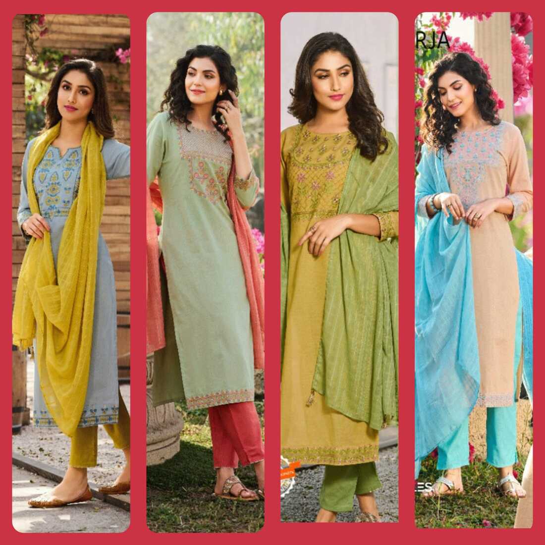 100Miles Nirja Cotton Salwar Kameez Catalog collection 1