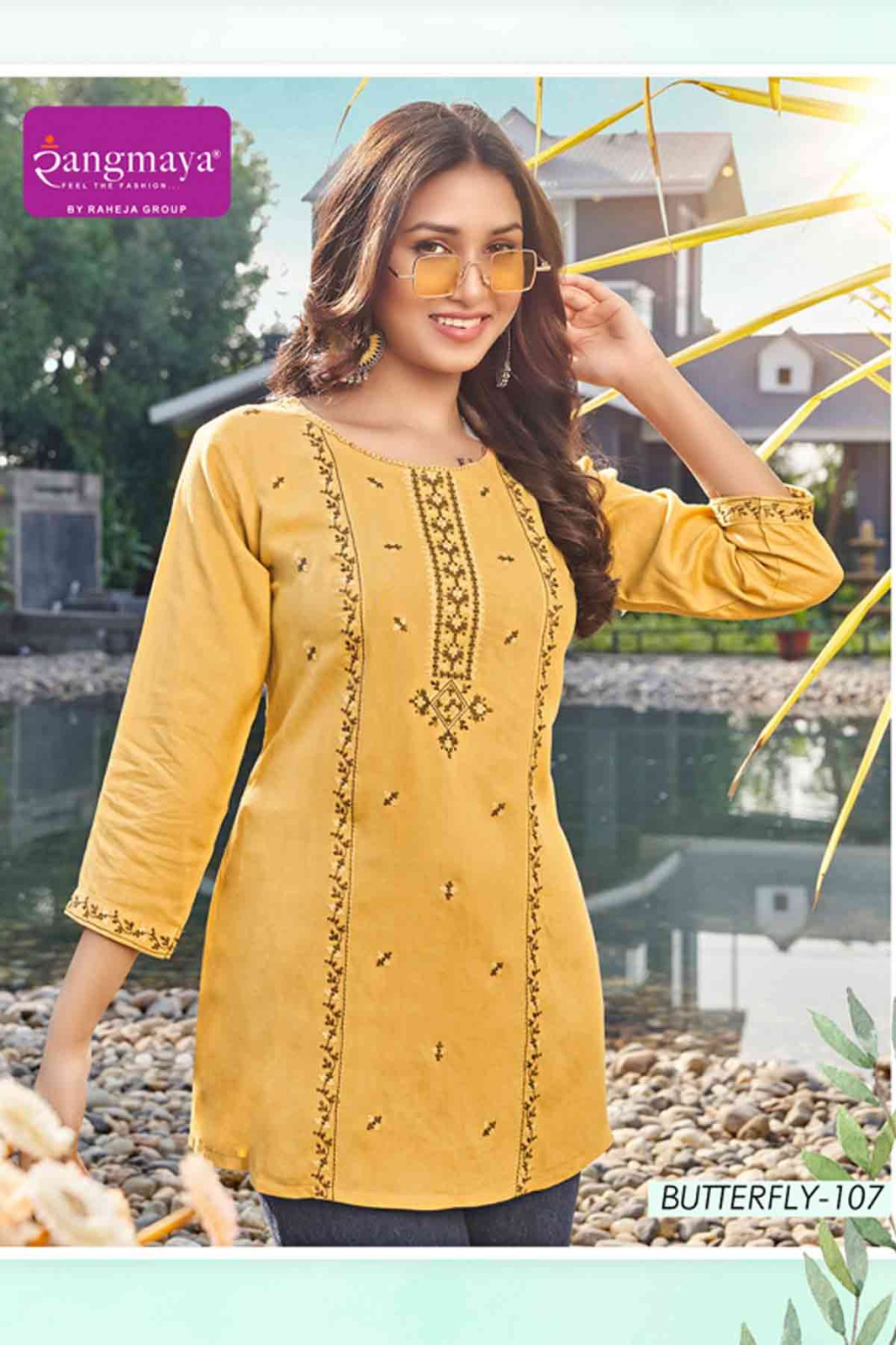 Rangmaya Butterfly Rayon Kurti Catalog collection 1