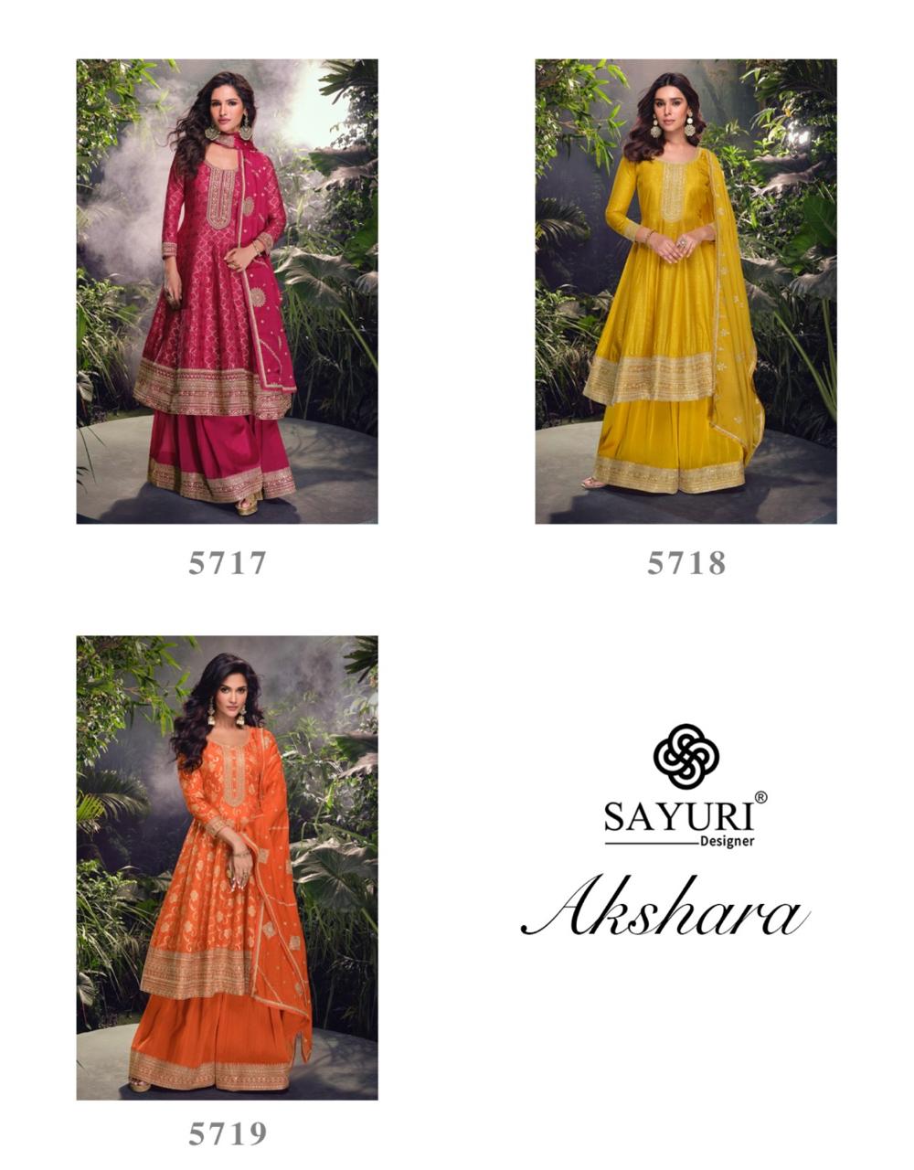 Sayuri Designer Akshara Designer Salwar Suits Catalog collection 1