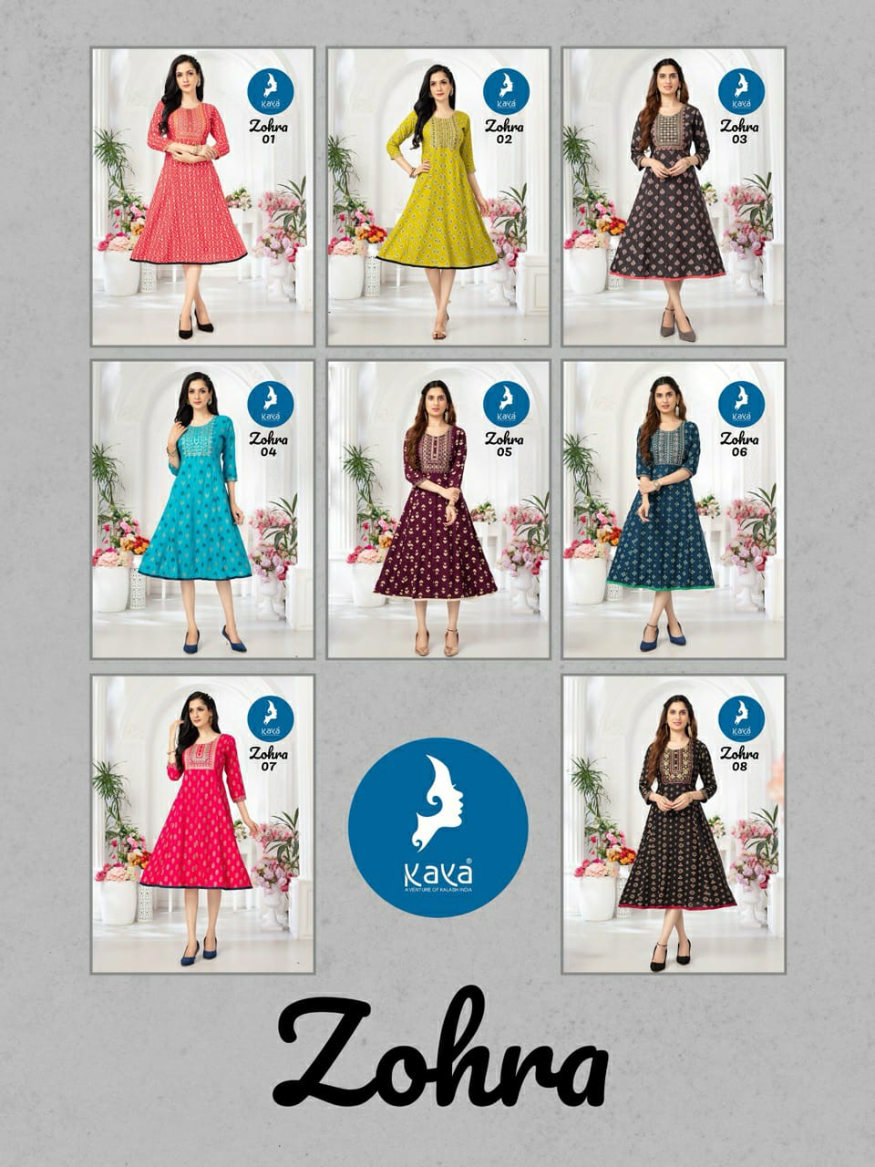 Kaya Kurti Zohra Anarkali Kurti Catalog collection 1