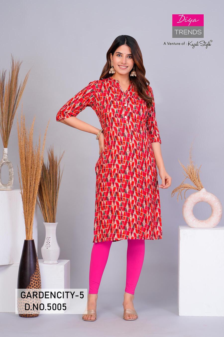 Diya Trends Gardencity Vol 5 Kurtis Below 300 Size set collection 4