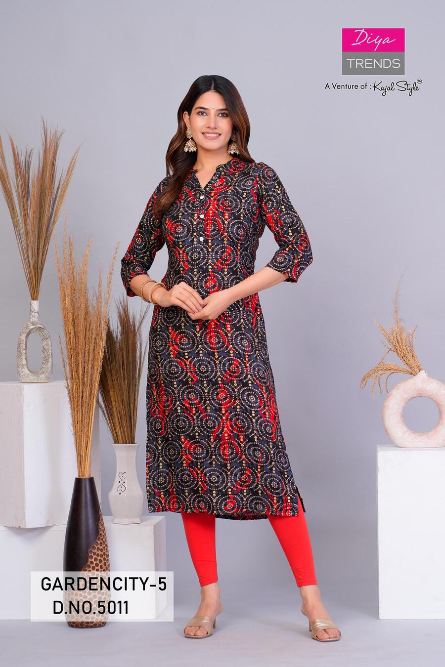 Diya Trends Gardencity Vol 5 Kurtis Below 300 Size set collection 8