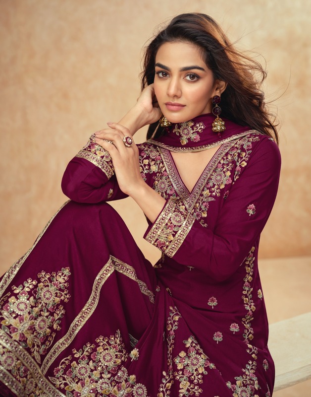 Aashirvad Creation Guzarish Embroidery Catalog collection 12