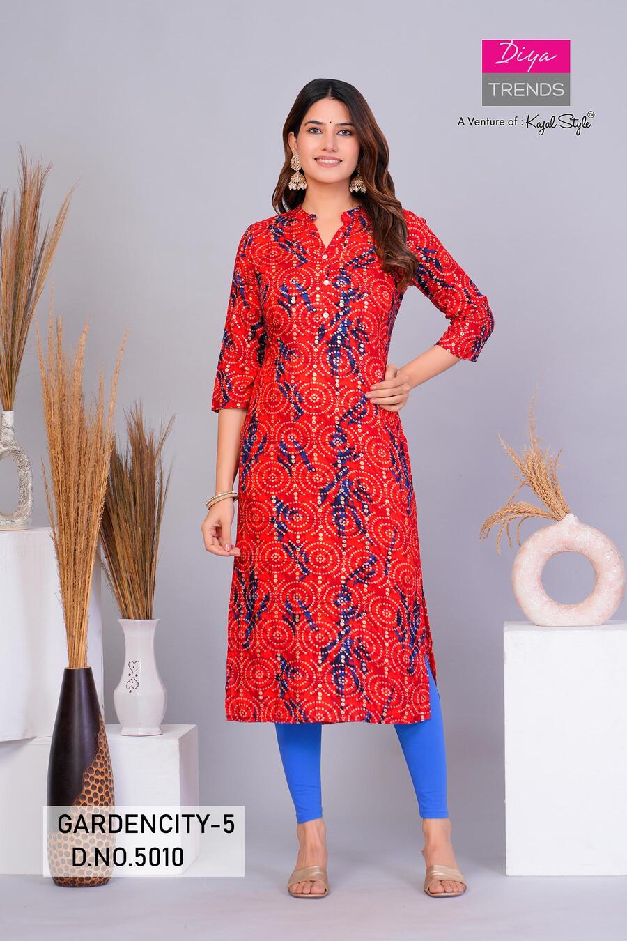 Diya Trends Gardencity Vol 5 Kurtis Below 300 Size set collection 13