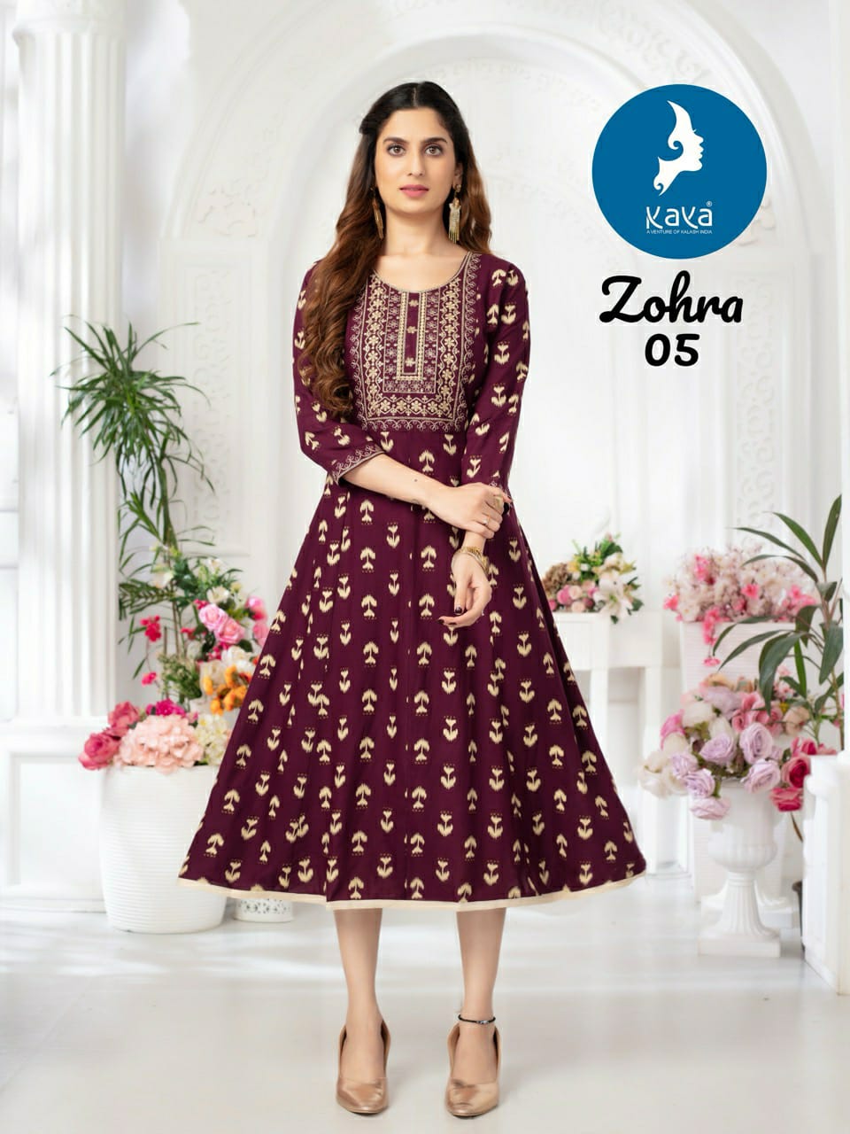 Kaya Kurti Zohra Anarkali Kurti Catalog collection 8