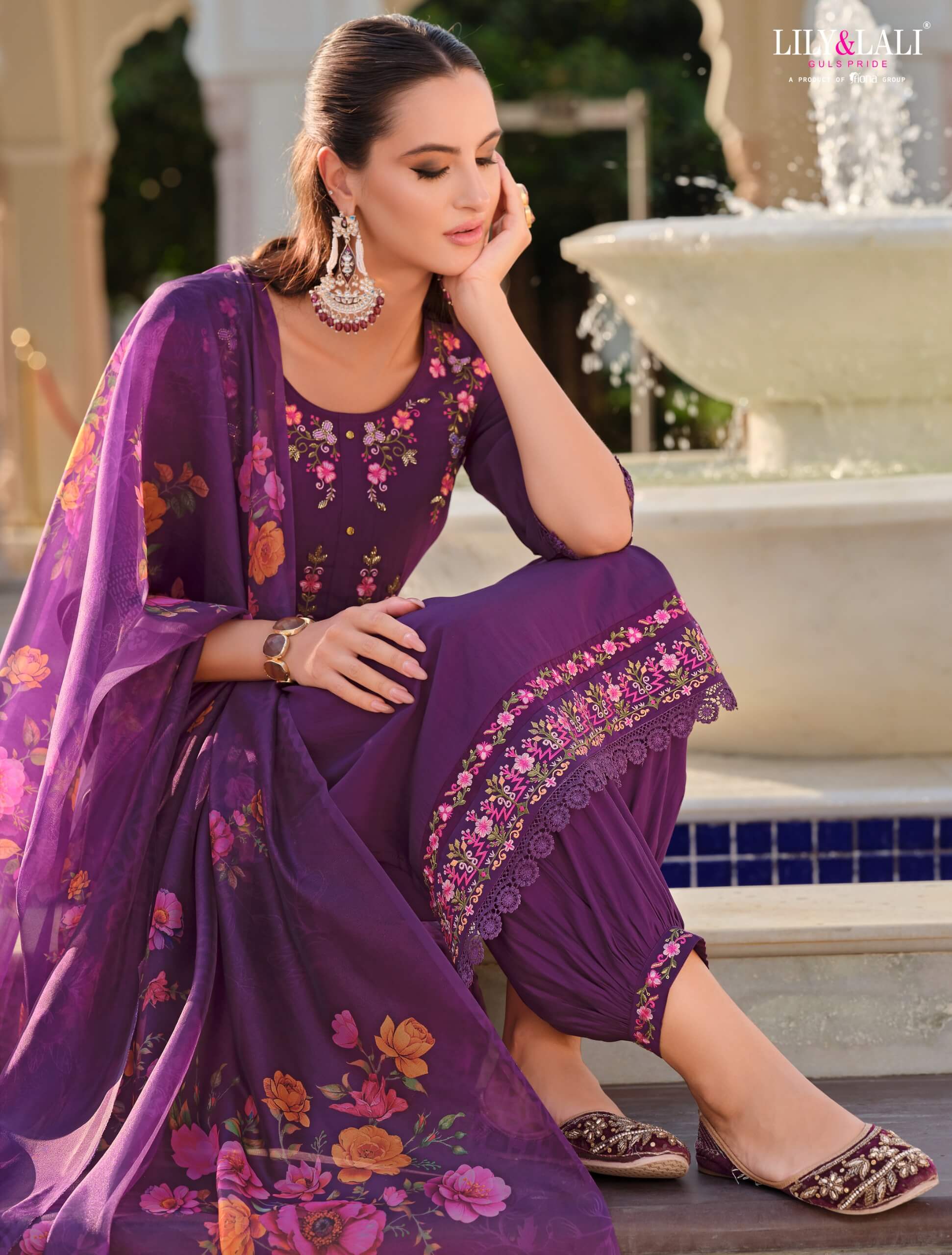 Lily and Lali Afghani Vol 5 Embroidery Salwar Kameez Catalog collection 9