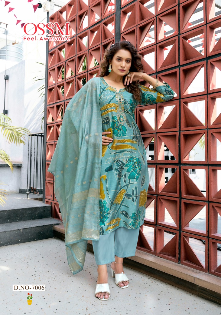 Ossm Muskan Vol 7 Printed Salwar Kameez Catalog collection 3