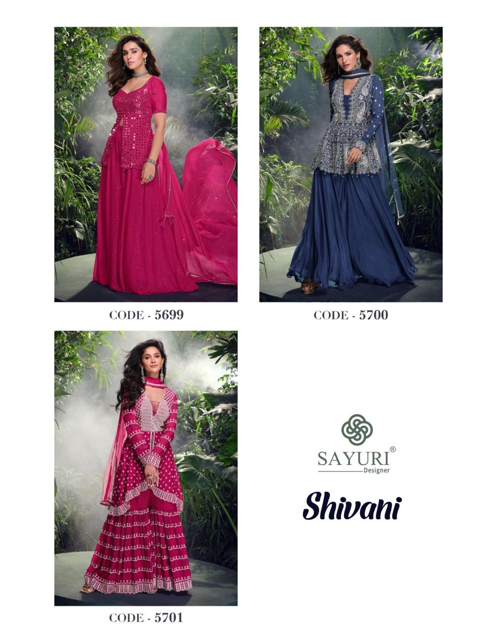 Sayuri Designer Shivani Designer Salwar Suits Catalog collection 1