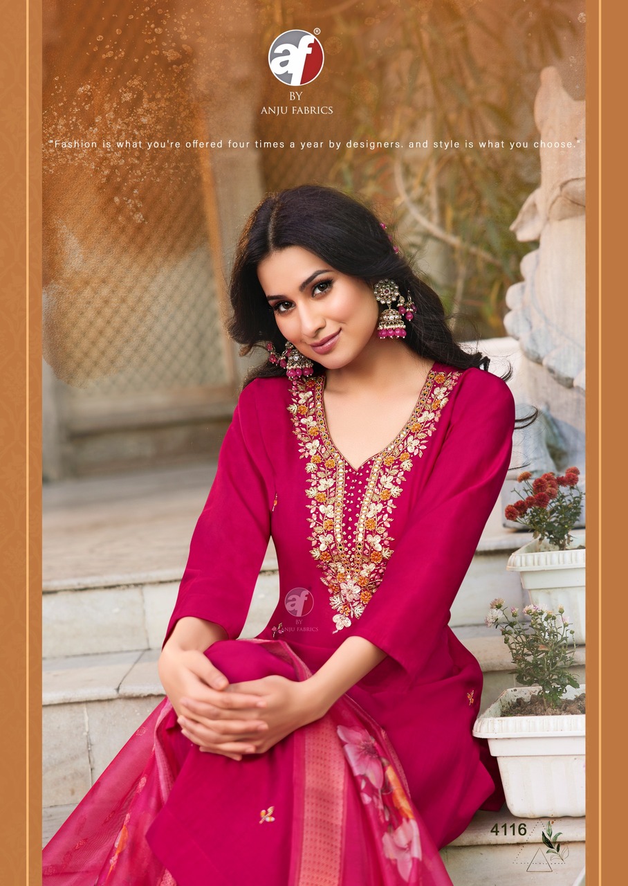 Anju Fabrics Mayra Vol 6 Readymade Dress Catalog collection 7