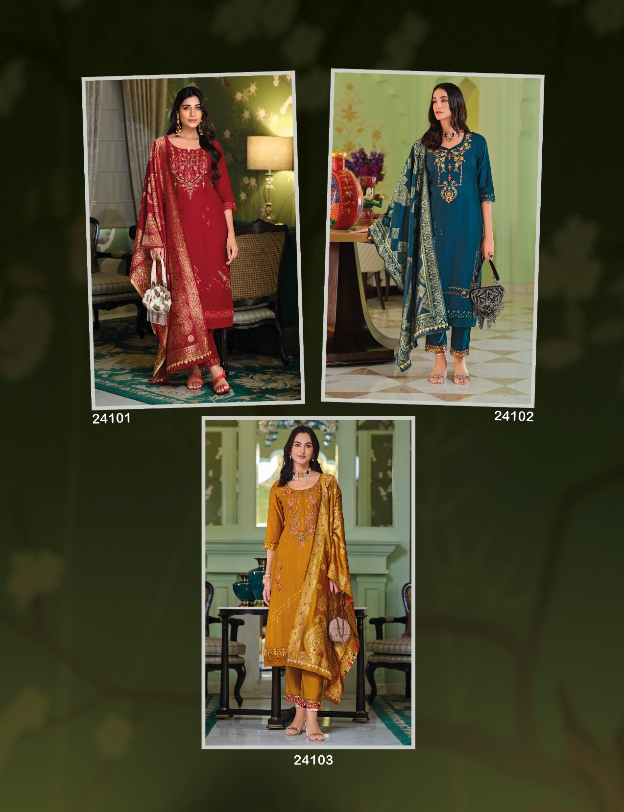 Lily Lali Hasmeena Vol 5 Embroidery Salwar Kameez Catalog collection 1